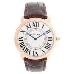 Cartier Ronde Louis Men's 18K Rose Gold Quartz Watch W6801004