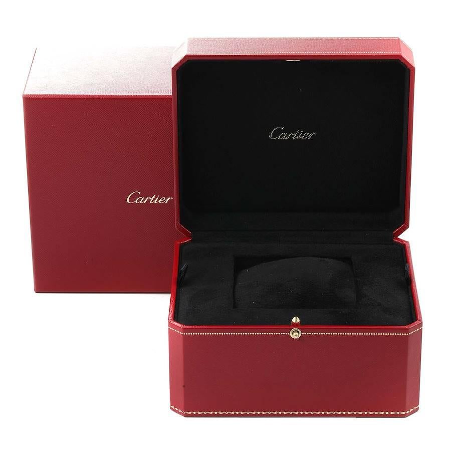 Cartier Montre Ronde Louis en or rose et diamants pour hommes WR000551 en vente 3