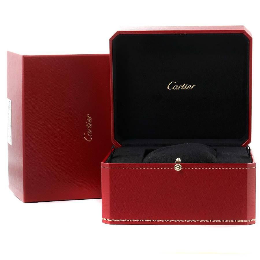 Cartier Montre Ronde Louis à cadran en or rose et argent pour hommes W6800251 en vente 6