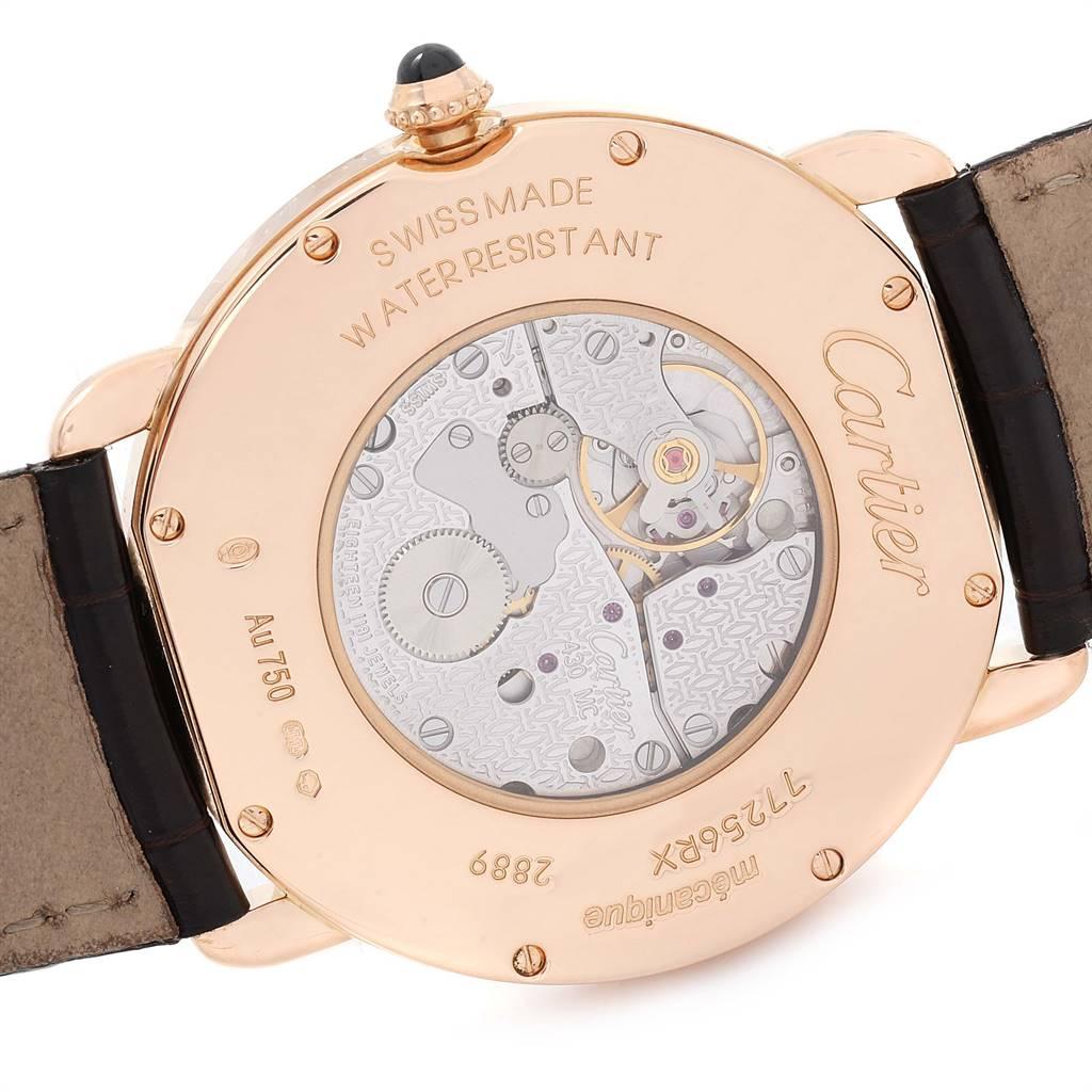 Cartier Ronde Louis Rose Gold Silver Dial Men's Watch W6800251 3