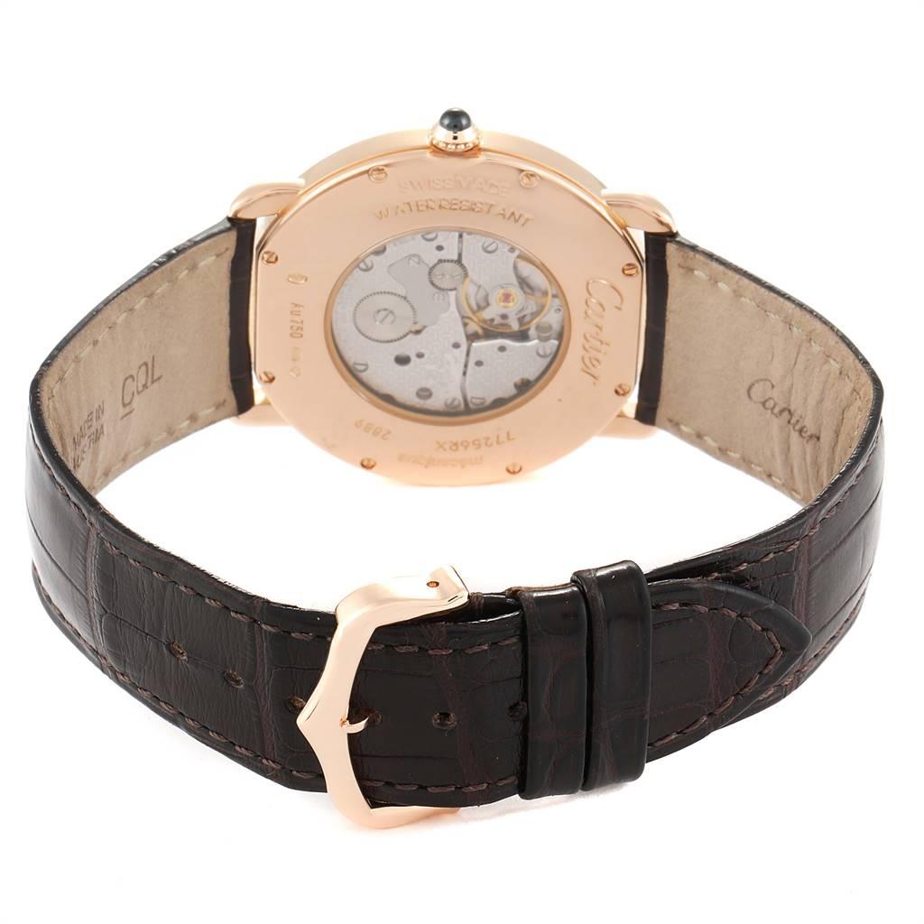 Cartier Ronde Louis Rose Gold Silver Dial Men's Watch W6800251 4