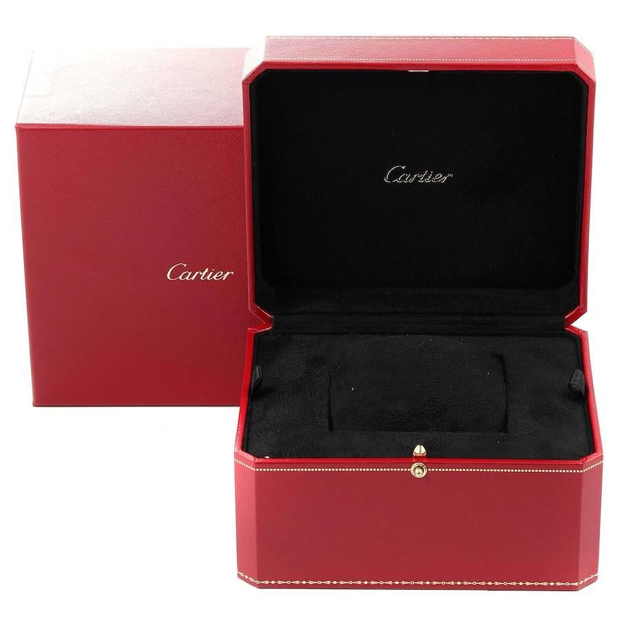 Cartier Montre Ronde Louis avec cadran en or rose et argent pour hommes W6801004 en vente 6