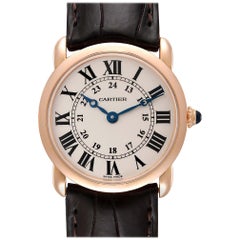 Cartier Ronde Louis Rose Gold Small Ladies Watch W6800151 Box Papers