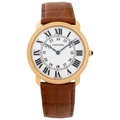 Vintage Cartier Ronde Louis W6800251 in yellow gold with a  Cream dial 36mm Manual watch