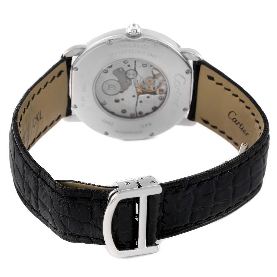 Cartier Montre ronde Louis en or blanc et diamants pour hommes WR000551 en vente 1