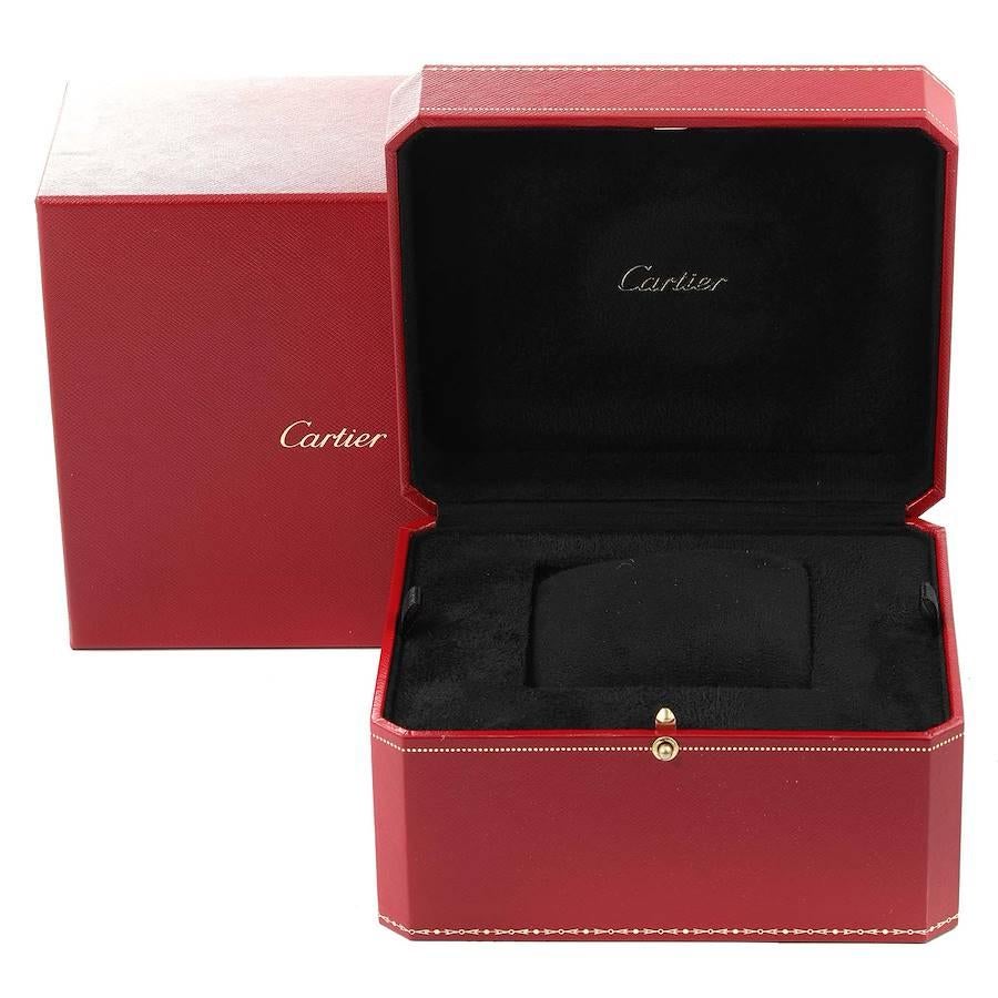 Cartier Montre ronde Louis en or blanc et diamants pour hommes WR000551 en vente 2