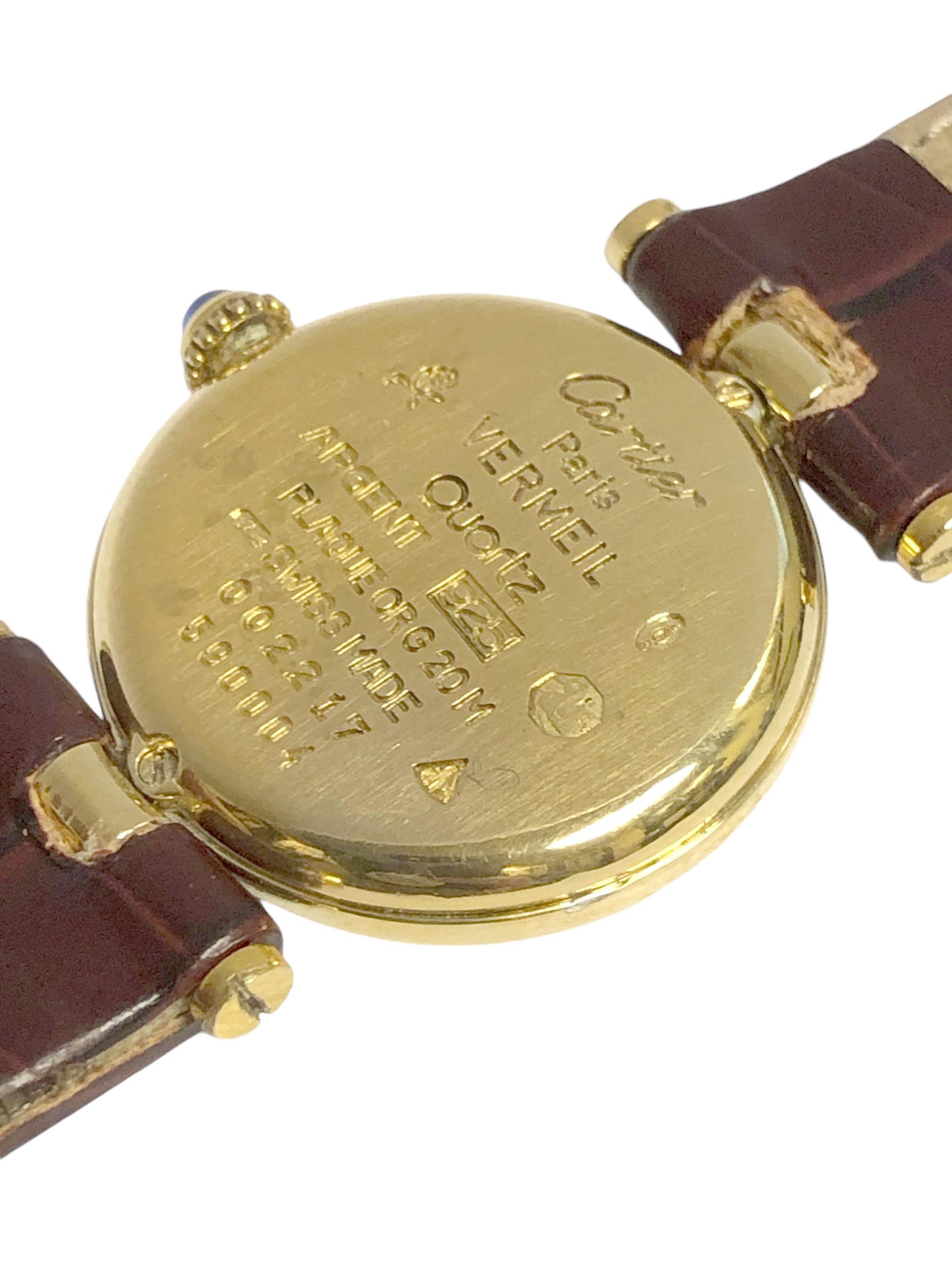 Orologio da polso da donna al quarzo Must de Cartier In condizioni ottime a Chicago, IL