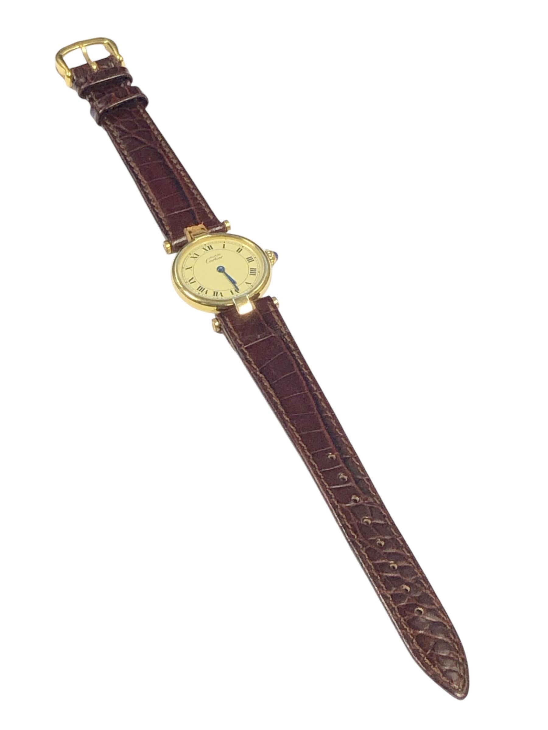 Donna Orologio da polso da donna al quarzo Must de Cartier