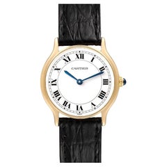 Cartier Ronde Paris 18K Yellow Gold Ladies Vintage Watch