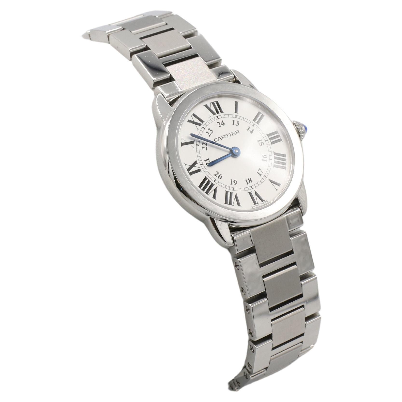 Modern Cartier Ronde Solo 29MM Stainless Steel Women's Watch W6701004 3601