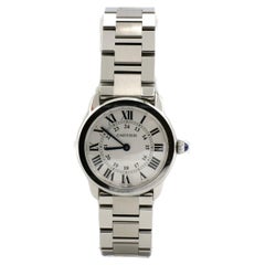 Used Cartier Ronde Solo 29MM Stainless Steel Women's Watch W6701004 3601