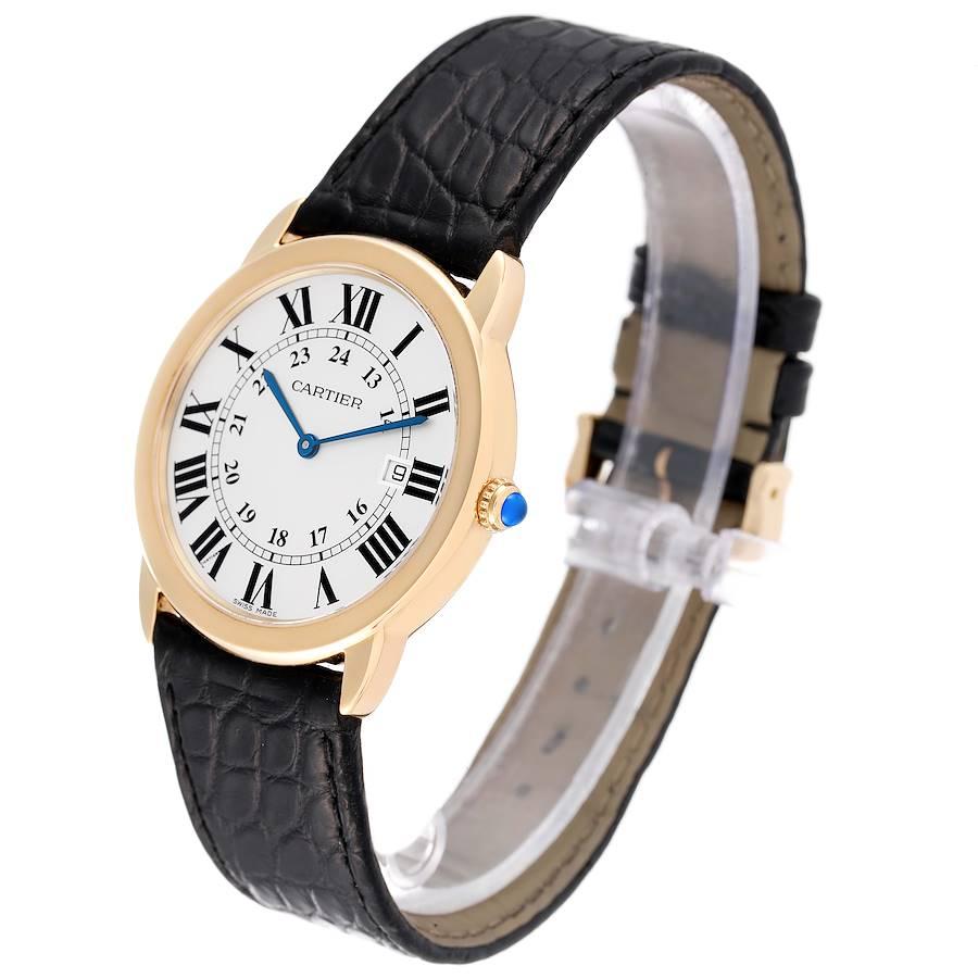 Cartier Ronde Solo Large Yellow Gold Steel Unisex Watch W6700455 at ...