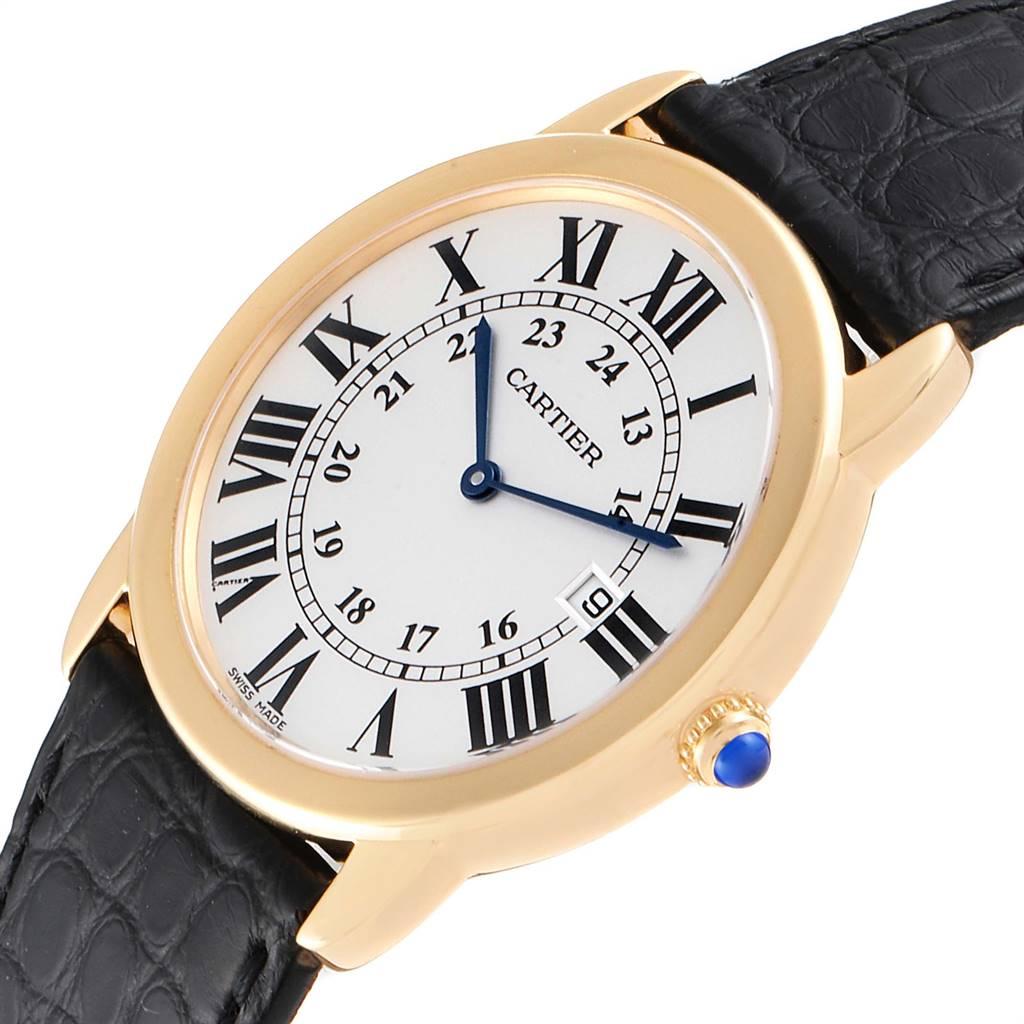 Cartier Ronde Solo Large Yellow Gold Steel Unisex Watch W6700455 2
