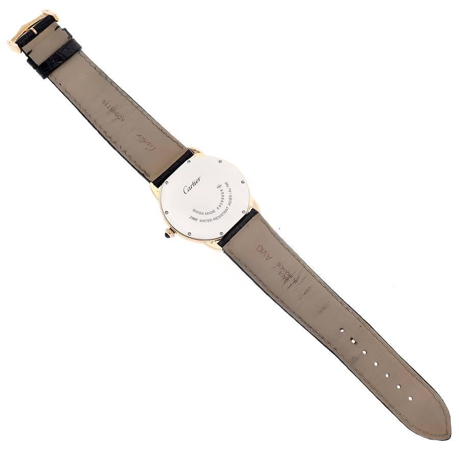 Cartier Ronde Solo Große Gelbgold Stahl Unisex-Uhr W6700455 6