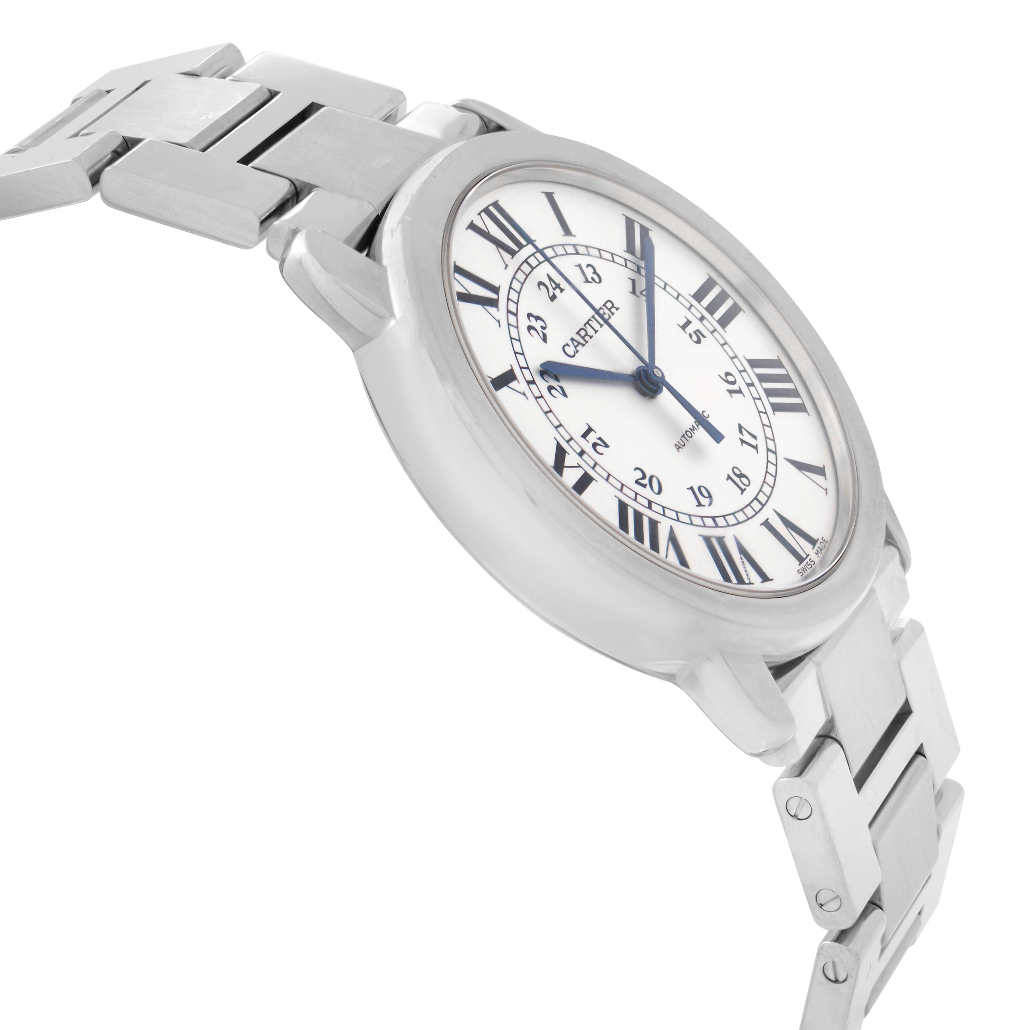 Cartier Ronde Solo Steel Silver Opaline Dial Unisex Watch WSRN0012 1