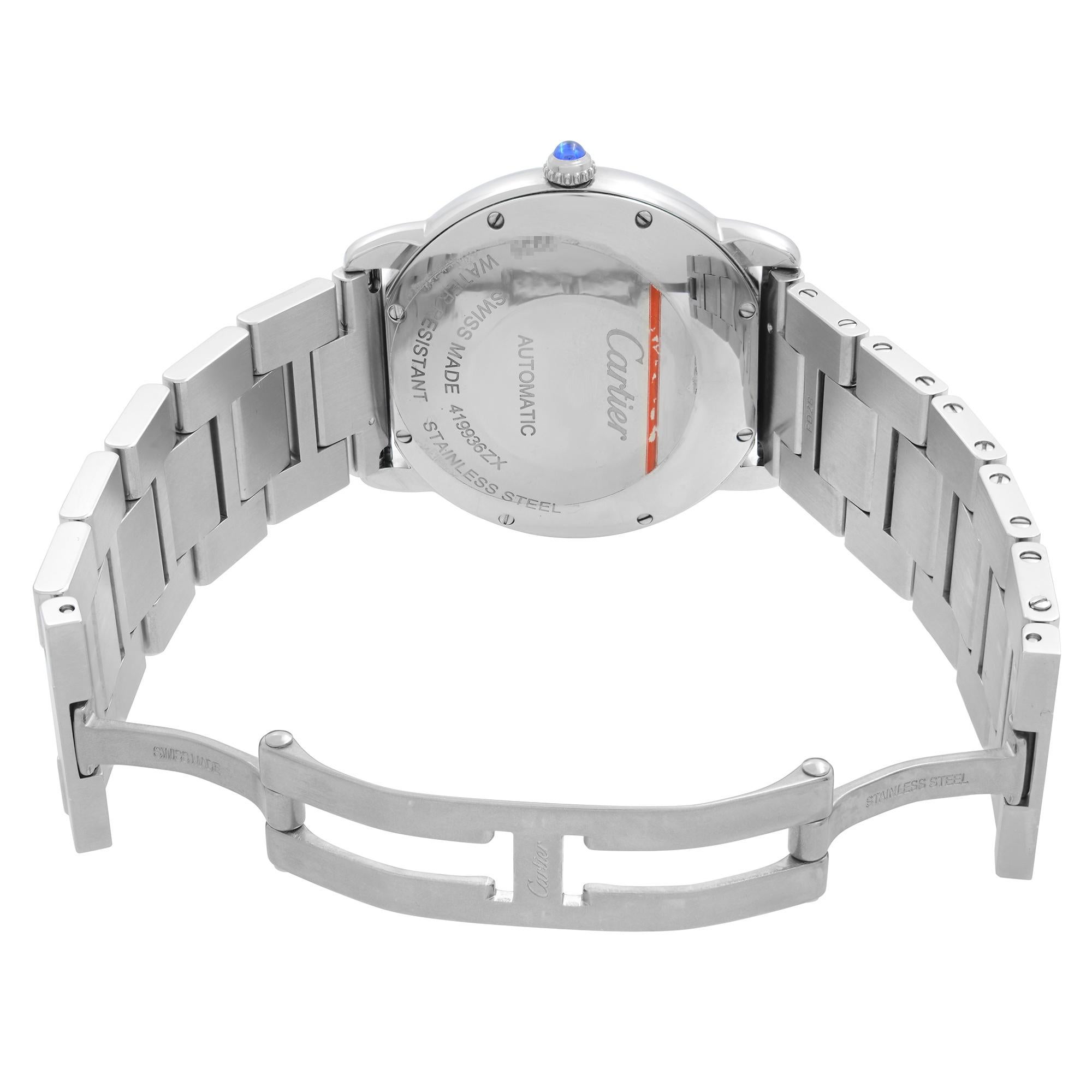 Cartier Ronde Solo Steel Silver Opaline Dial Unisex Watch WSRN0012 3