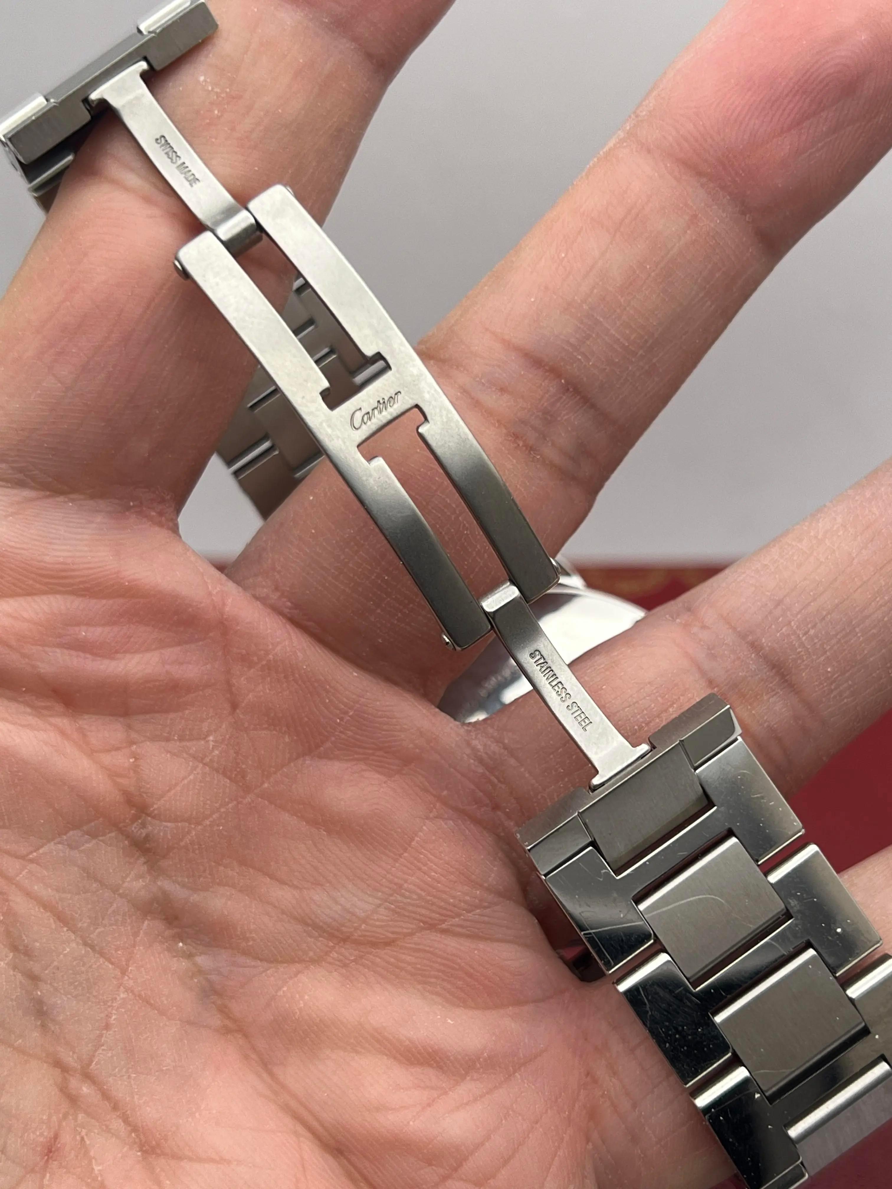Cartier Ronde Solo 36mm W6701005 Quarzo Quadrante Argento Orologio Scatola Documenti in vendita 6