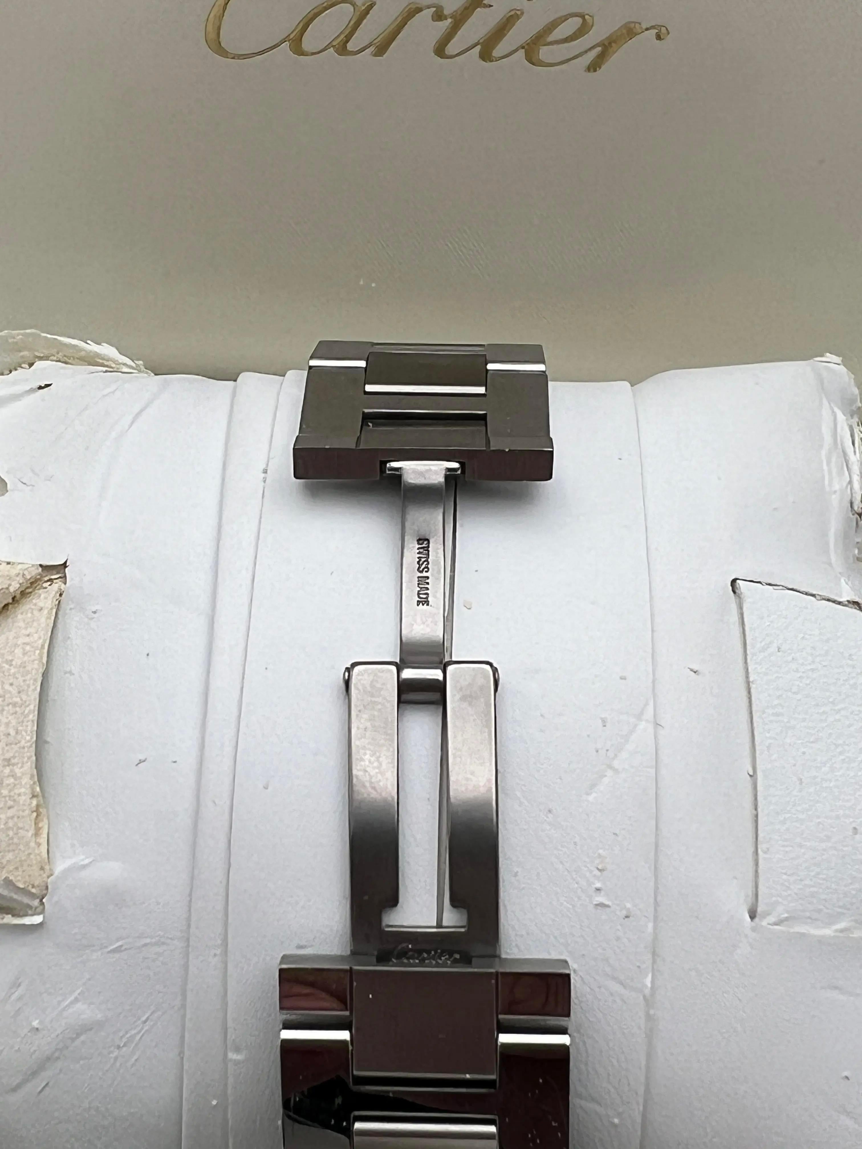 Cartier Ronde Solo 36mm W6701005 Quarzo Quadrante Argento Orologio Scatola Documenti in vendita 7
