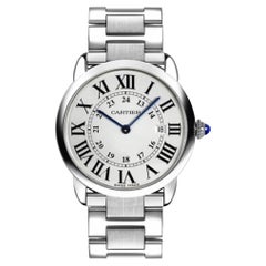 Cartier Ronde Solo 36mm W6701005 Quartz Silver Dial Watch Box Papers