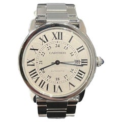 Cartier Montre Ronde Solo en acier inoxydable