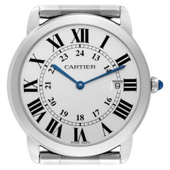 Cartier Ronde Solo Grande montre pour hommes 36 mm en acier W6701005