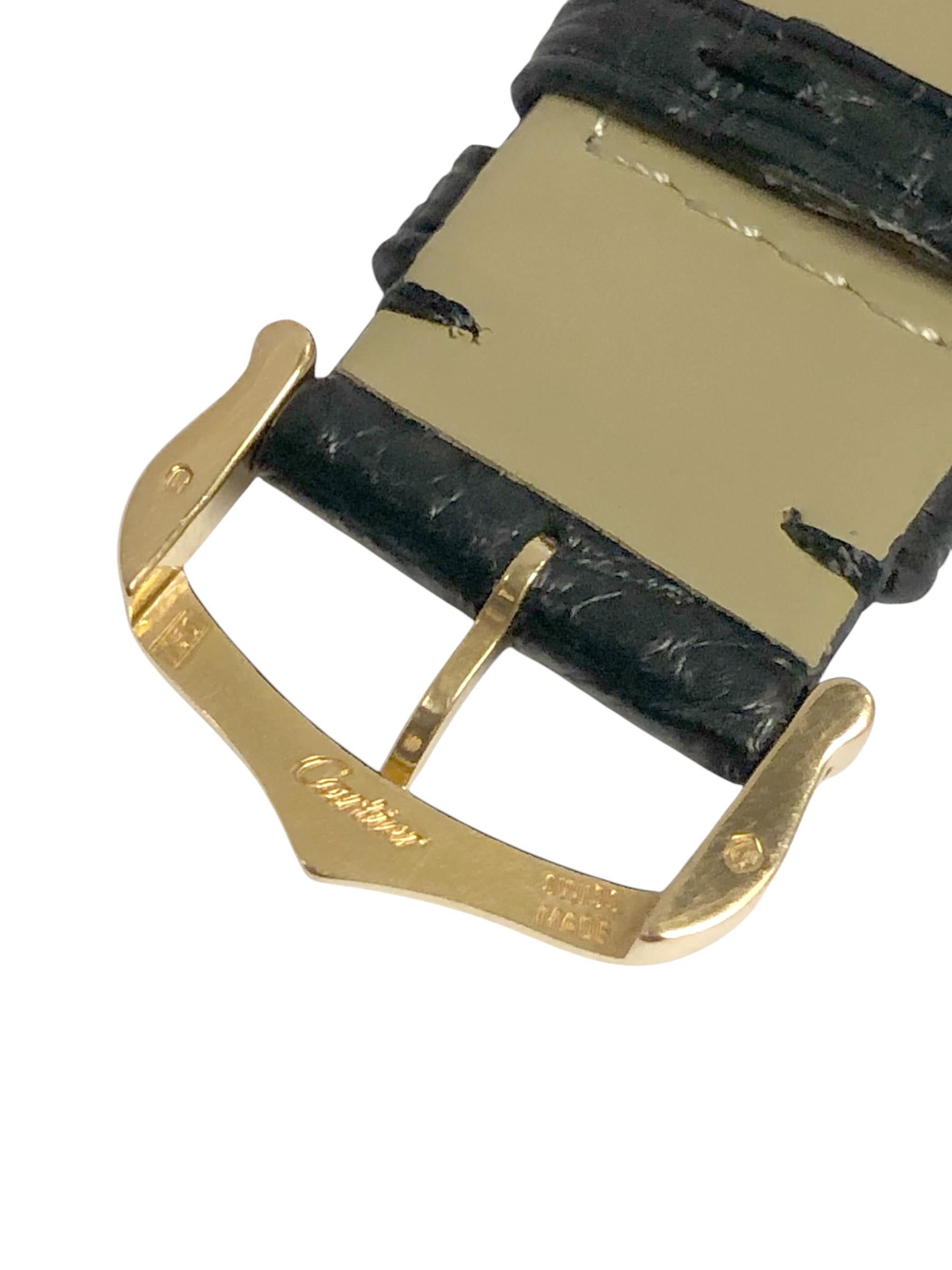 Cartier Ronde Solo Große mechanische Roségold-Armbanduhr im Angebot 1