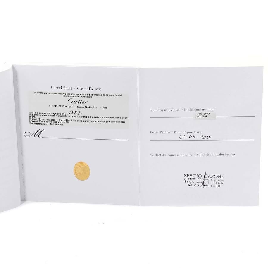 Cartier Ronde Solo Große Roségold Stahl-Herrenuhr W6701008 Box Papiere 7