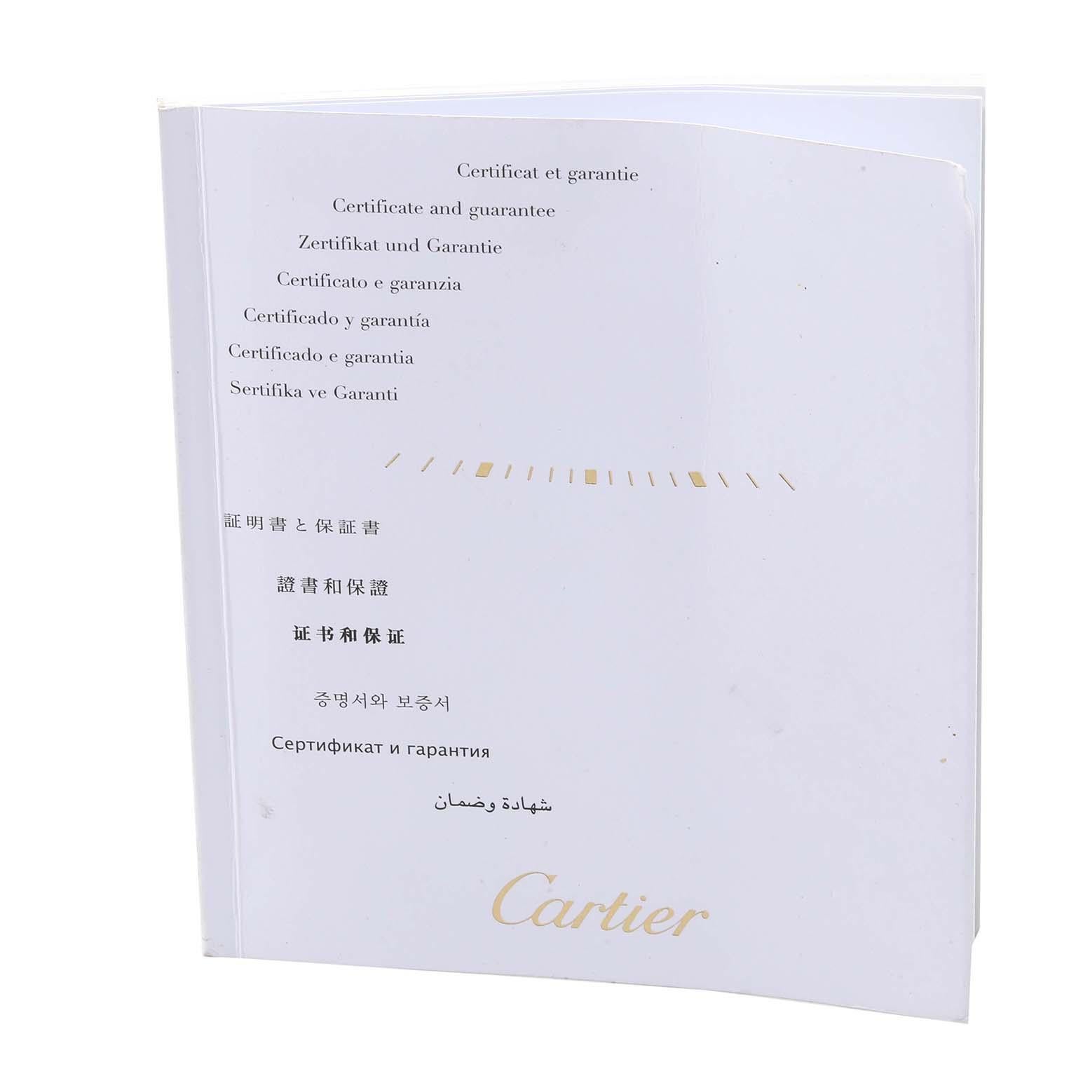 Cartier Grande montre Ronde Solo pour homme en acier et or rose avec papiers W6701008 en vente 4