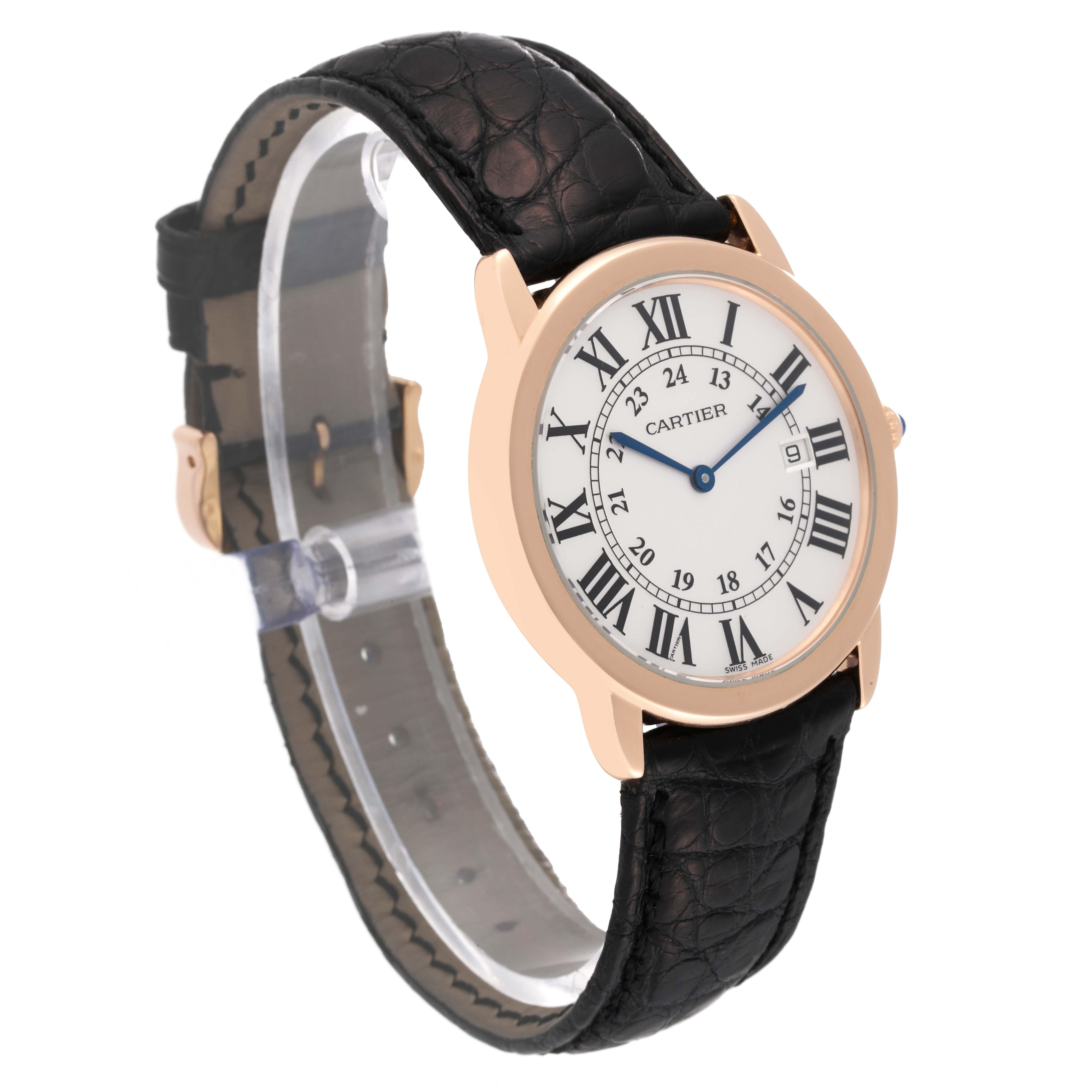 cartier tank solo rose gold
