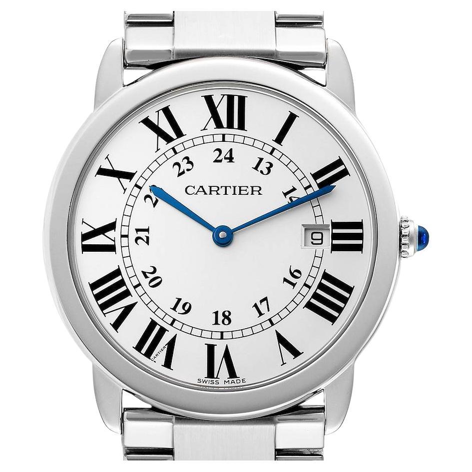 Cartier Ronde Solo Large Stainless Steel Mens Watch W6701005