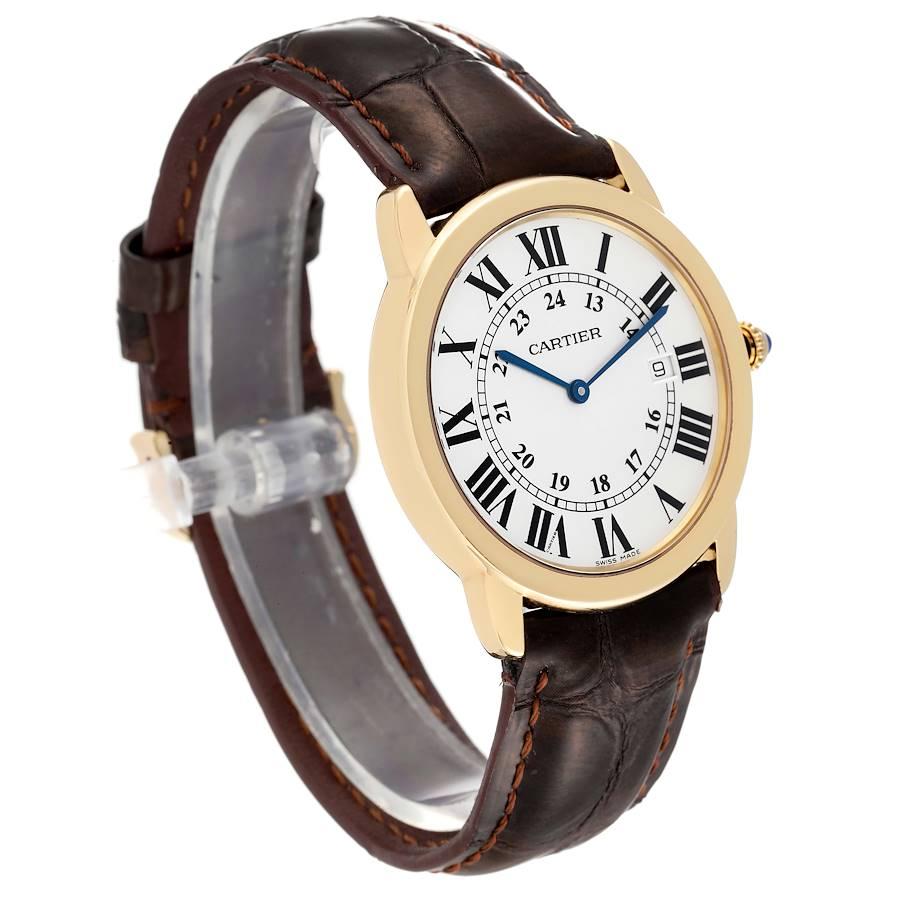 Cartier Ronde Solo Large Yellow Gold Steel Unisex Watch W6700455 Box ...