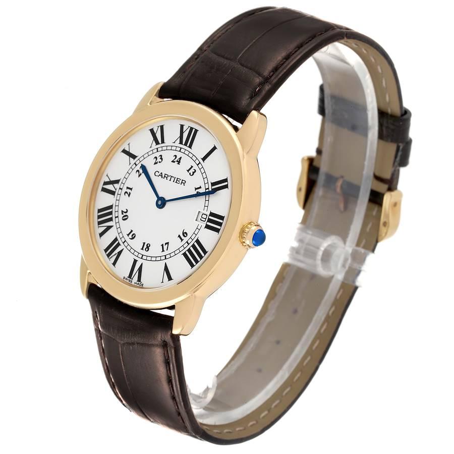 Cartier Ronde Solo Large Yellow Gold Steel Unisex Watch W6700455 1