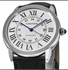 Cartier Ronde Solo Men's Automatic Steel Watch 821650TX, Excellent Cond