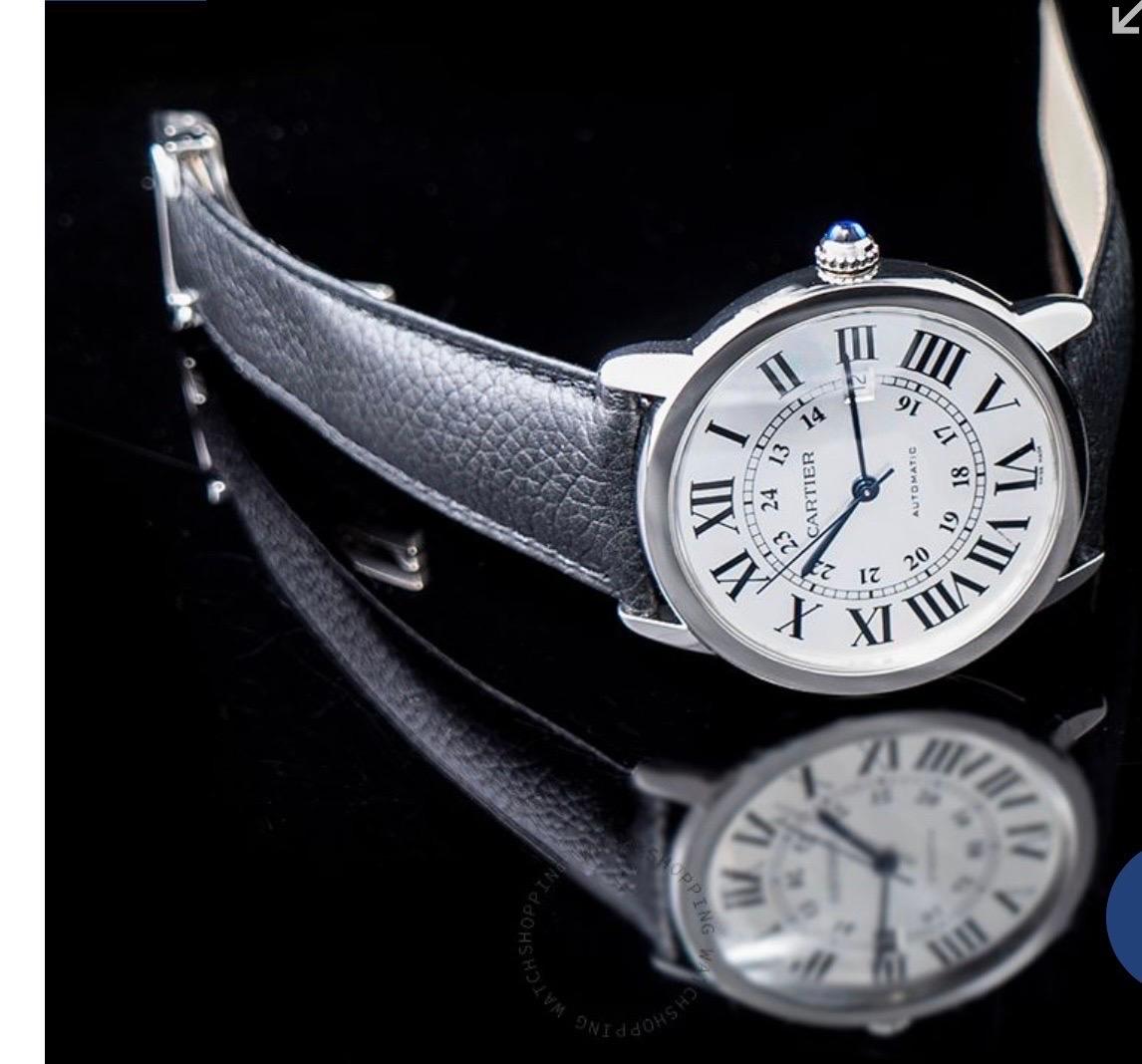 Cartier Montre Ronde automatique en acier pour homme 821650TX, excellent état de conservation 3