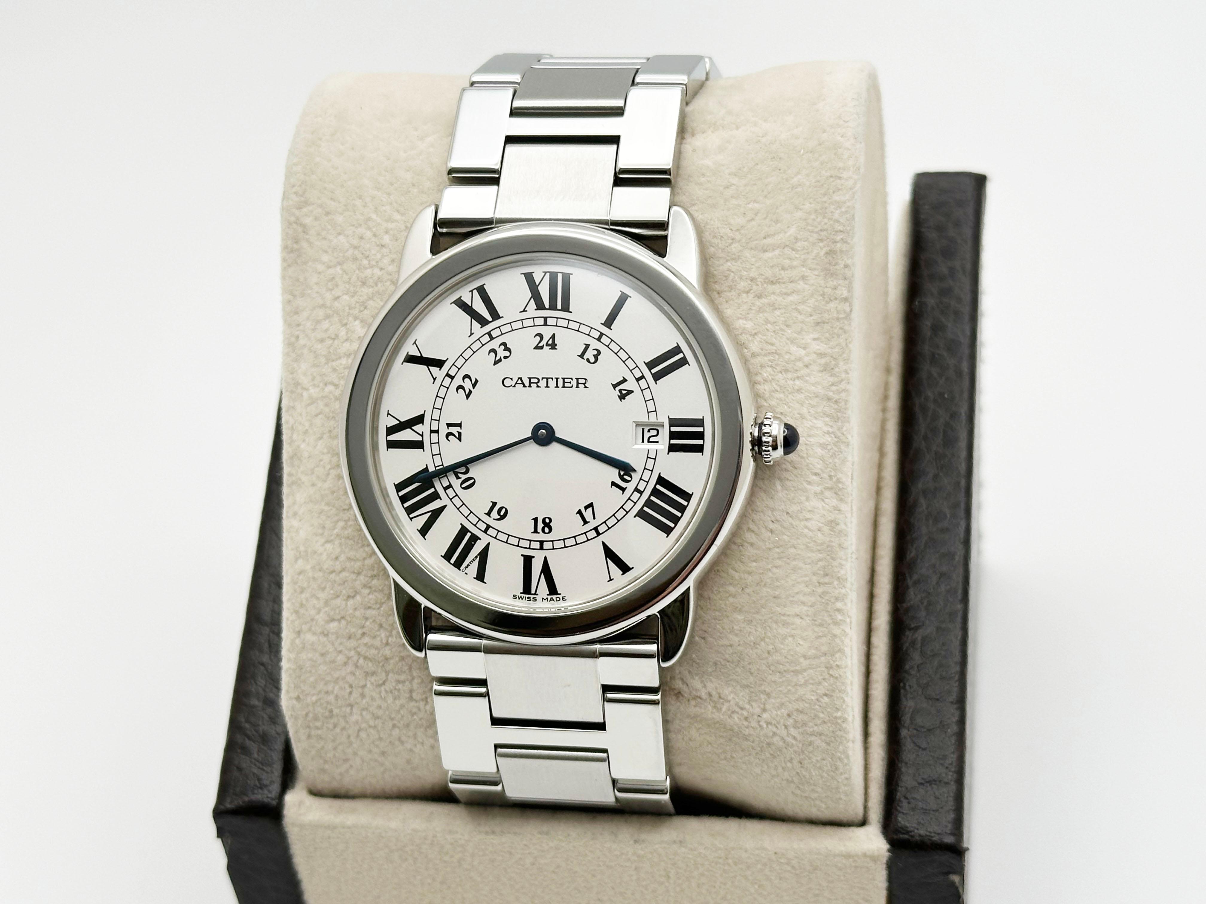 Cartier Ronde Solo Ref 2934 36mm Edelstahl Herren