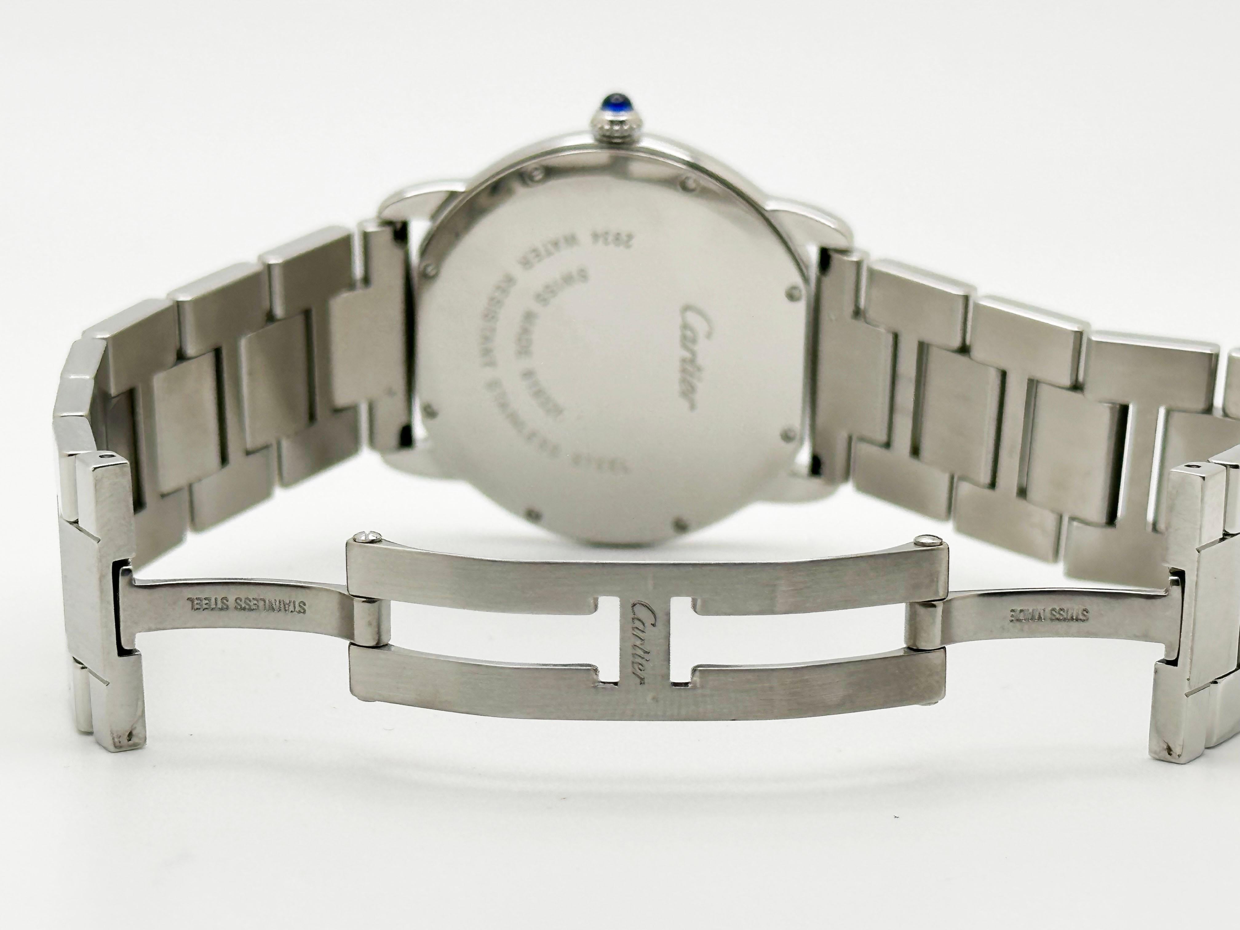 Cartier Ronde Solo Ref 2934 36mm Edelstahl 5