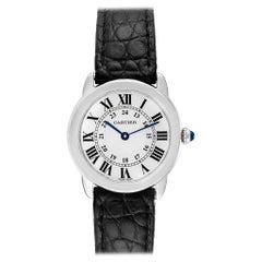 Cartier Ronde Solo Silver Dial Steel Ladies Watch W6700155