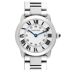 Cartier Ronde Solo Petite montre à quartz en acier inoxydable pour femmes W6701004 Boîte Card
