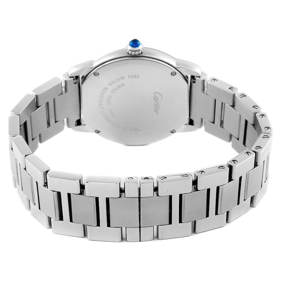 Cartier Ronde Solo Damenuhr aus Edelstahl mit Quarz W6701004 4