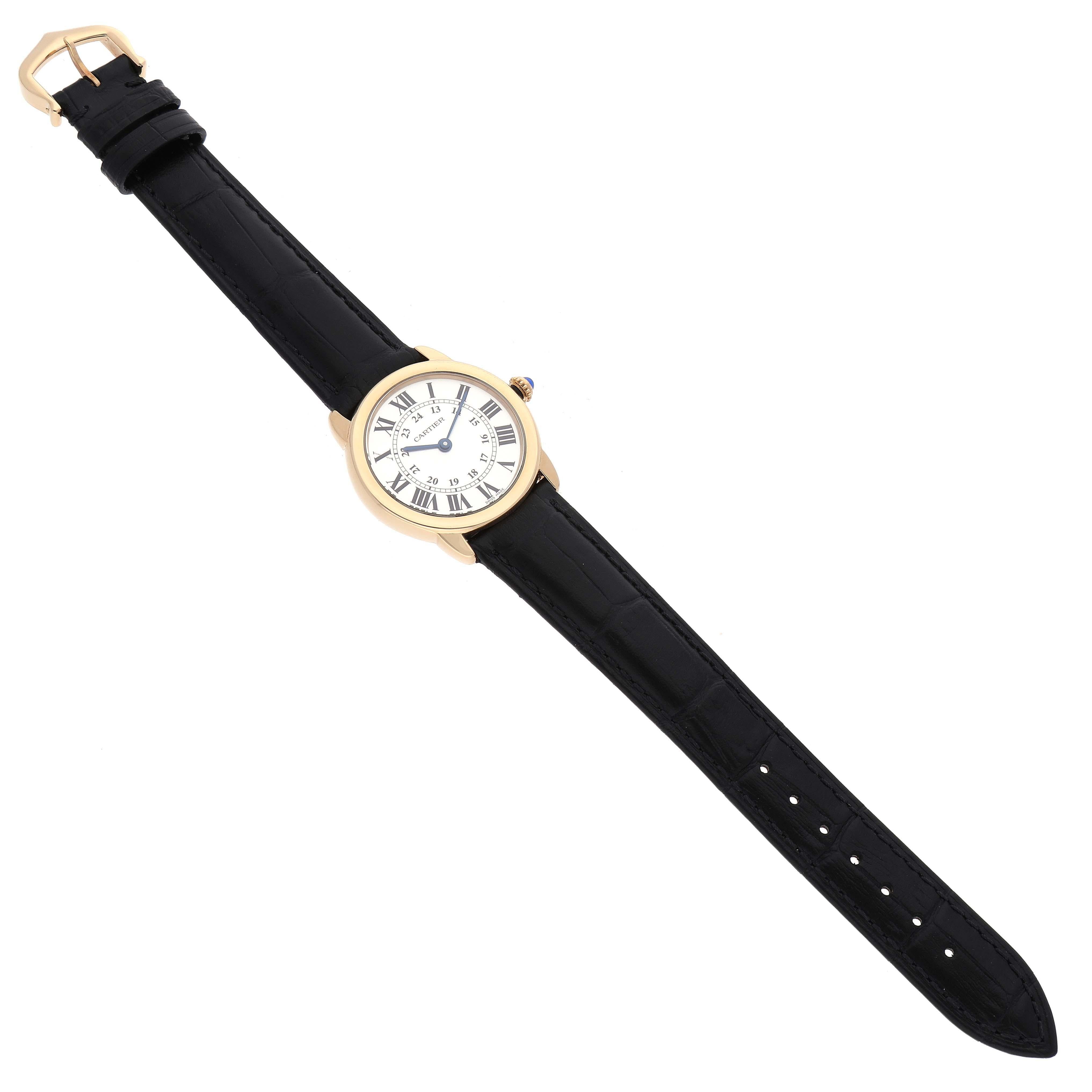 Cartier Ronde Solo Small Yellow Gold Steel Ladies Watch W6700355 4
