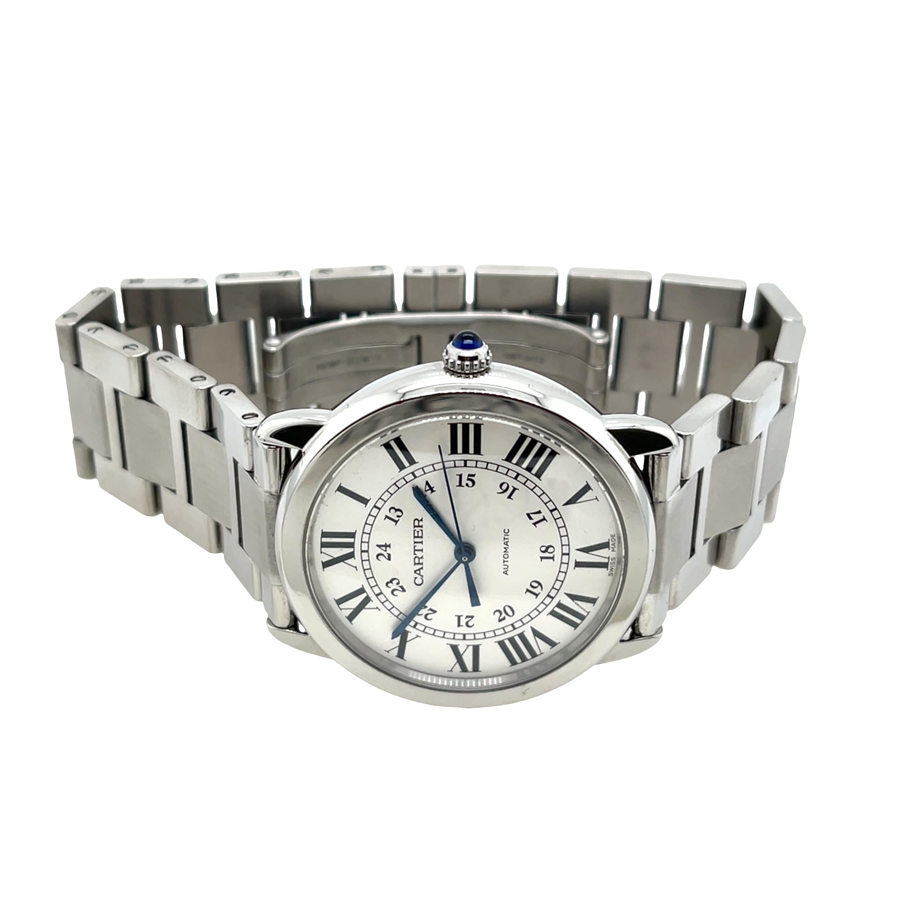 Cartier Ronde Solo Stainless Steel Automatic Men
s Watch