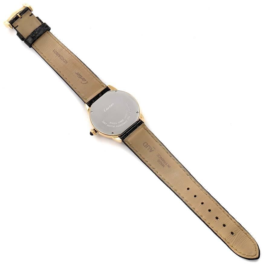 Cartier Ronde Solo Stahl 18K Gelbgold kleine Damenuhr W6700355 im Angebot 6