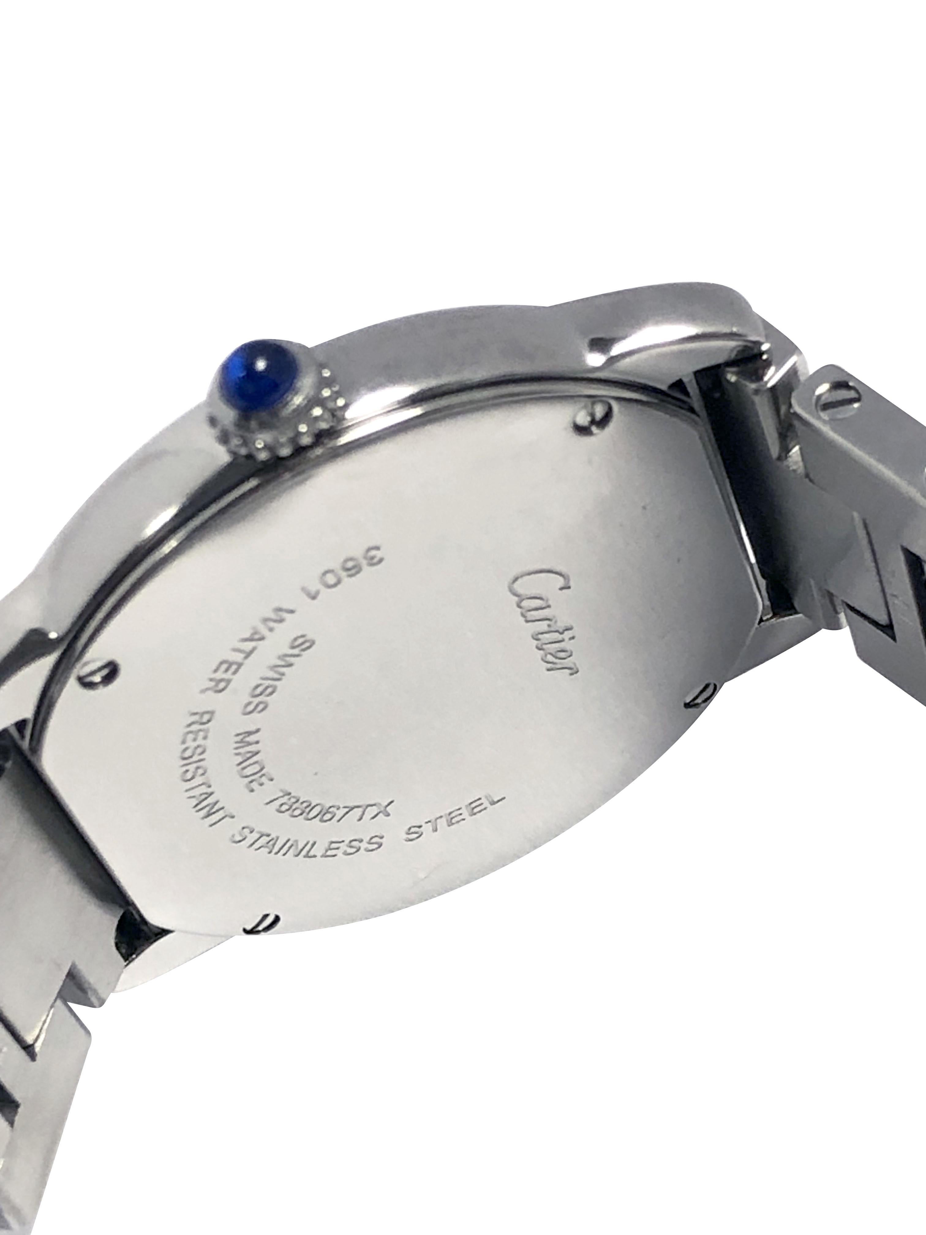Cartier Ronde Solo Steel Ladies Quartz Wrist Watch In Excellent Condition In Chicago, IL