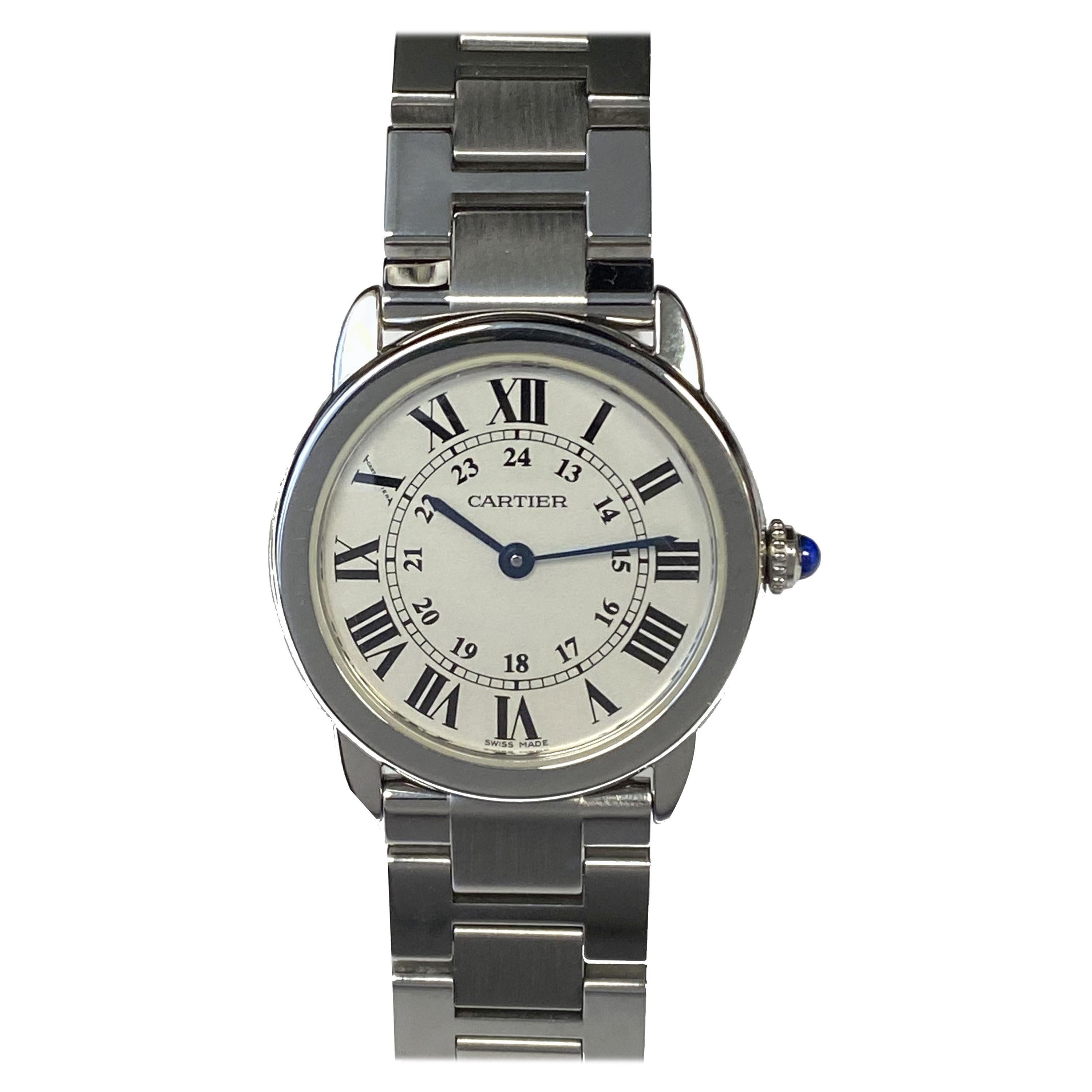 Cartier Ronde Solo Steel Mid Size Quartz Wrist Watch