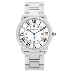 Cartier Ronde Solo Steel Silver Opaline Dial Unisex Watch WSRN0012