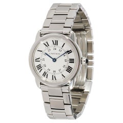 Cartier Montre Ronde Solo W6701004 pour femme en acier inoxydable