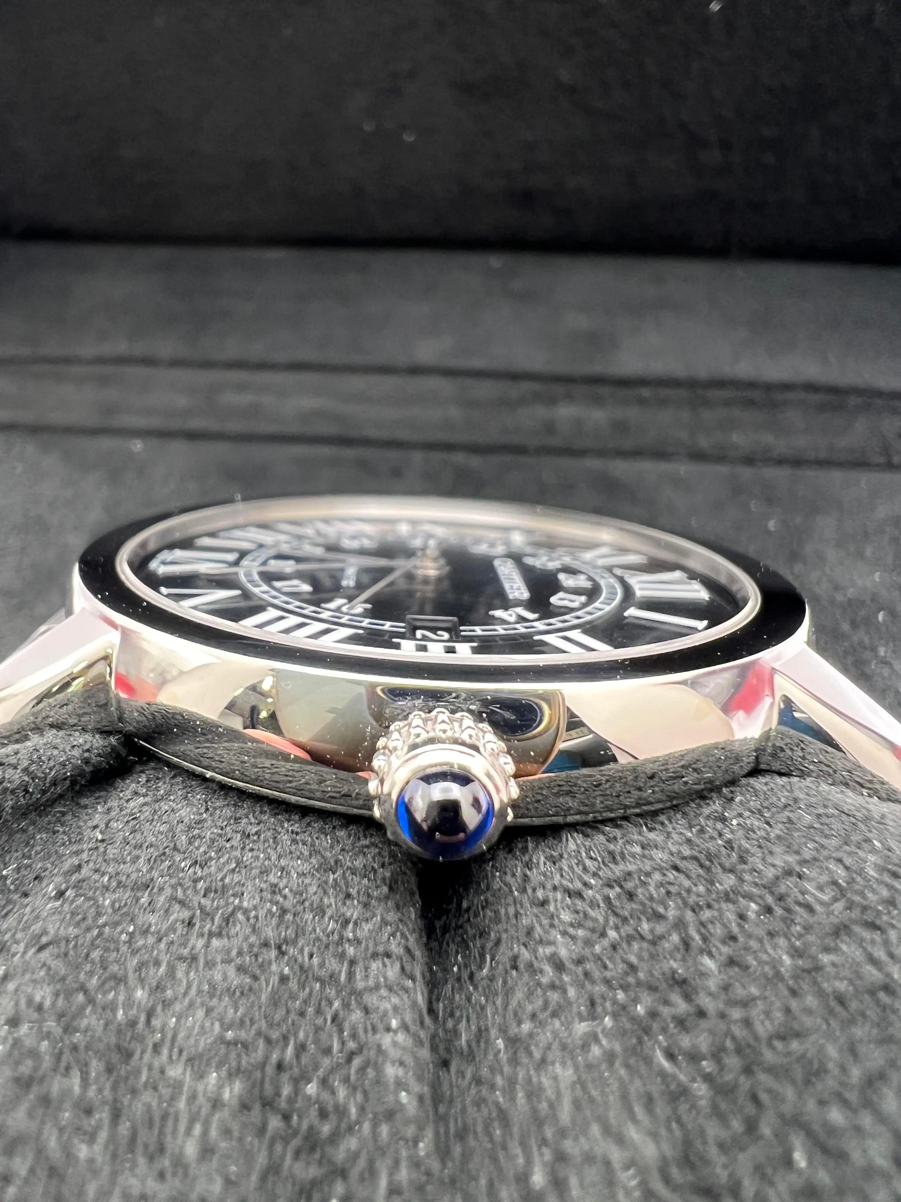Cartier Ronde Solo XL 42mm Quadrante Blu Automatico Box Papers WSRN0023 in vendita 6