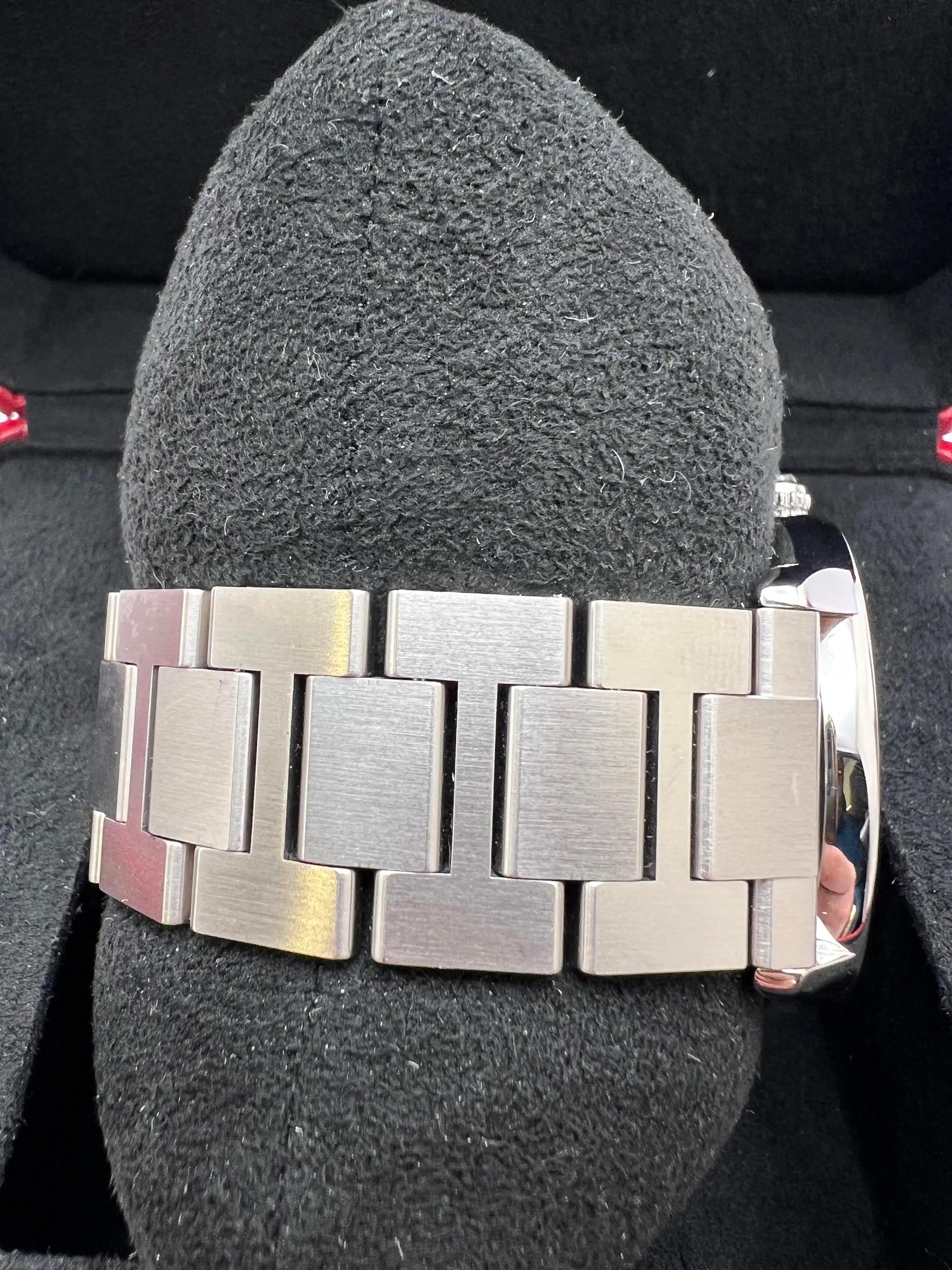 Cartier Ronde Solo XL 42mm Quadrante Blu Automatico Box Papers WSRN0023 in vendita 9