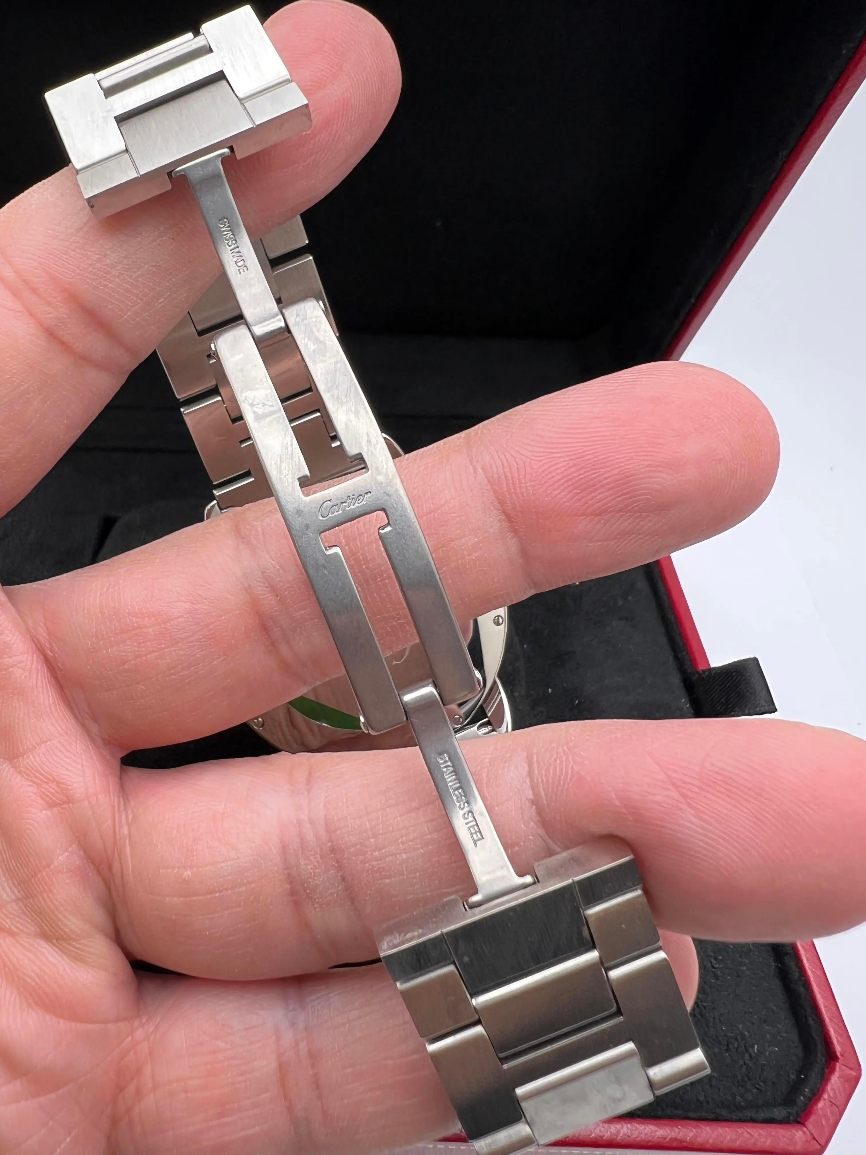 Cartier Ronde Solo XL 42mm Quadrante Blu Automatico Box Papers WSRN0023 in vendita 10