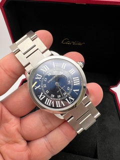 Cartier Ronde Solo XL 42mm Blue Dial Automatic Box Papers WSRN0023